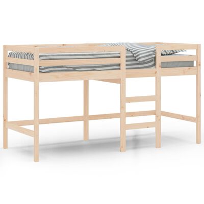 vidaXL Dětská patrová postel se žebříkem 80 x 200 cm borové dřevo
