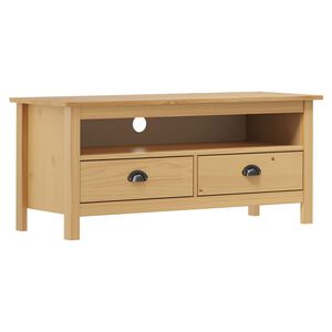 vidaXL TV stolek Hill medově hněd&yacute; 110x40x47 cm masivn&iacute; borov&eacute; dřevo