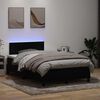 vidaXL Box spring postel s matrac&iacute; a LED čern&aacute; 120x210 cm samet