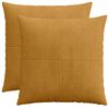 vidaXL Povlak na pol&scaron;t&aacute;ř 2 pcs ALMELO Žlut&aacute; 60 x 60 cm man&scaron;estr