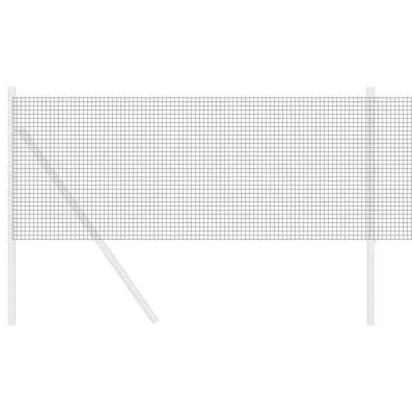 vidaXL Svařovaný drátěný plot Šedá 0.6 x 50 m Ocel