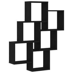 vidaXL N&aacute;stěnn&aacute; polička Čern&yacute; dub 78 x 15 x 93 cm kompozitn&iacute; dřevo