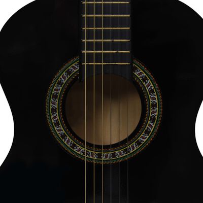 vidaXL Klasická kytara pro začátečníky a děti s obalem černá 1/2 34''