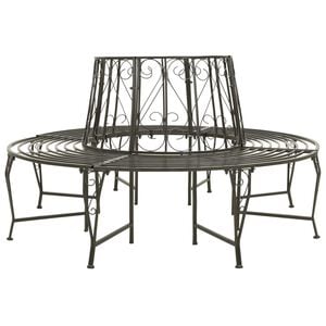 vidaXL Stromov&aacute; lavička 4-Počet m&iacute;st 160 x 80 x 89 cm Ocel