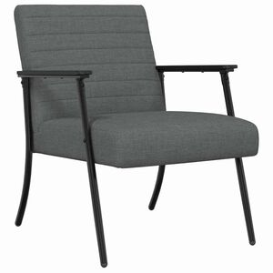 vidaXL křeslo Tmavě &scaron;ed&aacute; 59 x 75 x 78 cm textil