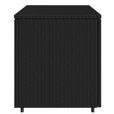 vidaXL Zahradní úložná skříň černá 110 x 55 x 60,5 cm polyratan