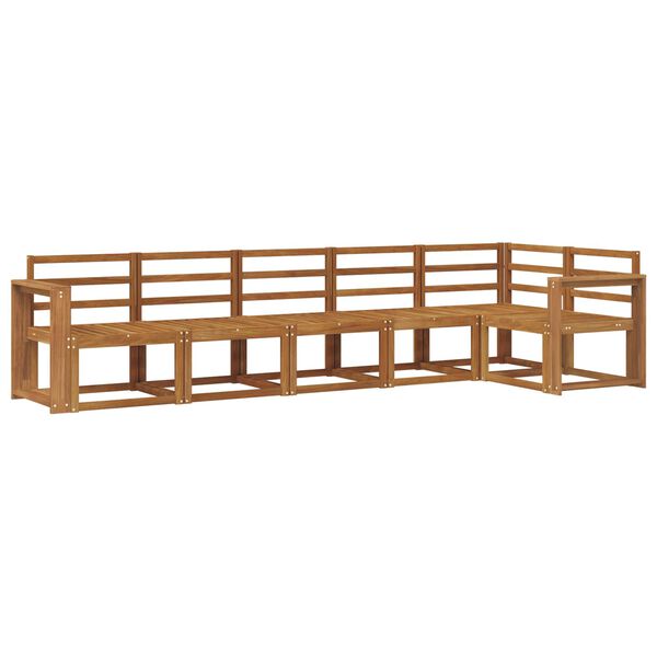 vidaXL Venkovn&iacute; pohovkov&aacute; souprava 6 pcs Př&iacute;rodn&iacute;