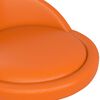 vidaXL Otočn&eacute; j&iacute;deln&iacute; židle 4 ks oranžov&eacute; uměl&aacute; kůže