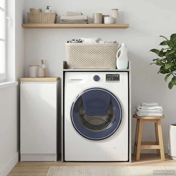 vidaXL Skř&iacute;ň na pračku &Scaron;ed&aacute; Sonoma 67,5 x 48 x 97 cm Kompozitn&iacute; dřevo