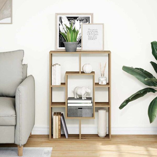 vidaXL Knihovna dub artisan 63 x 20 x 90 cm kompozitní dřevo