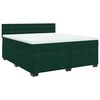 vidaXL Box spring postel s matrac&iacute; tmavě zelen&aacute; 180x200 cm samet