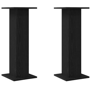 vidaXL Stojany na reproduktory 2 pcs Čern&yacute; dub 30 x 30 x 80 cm