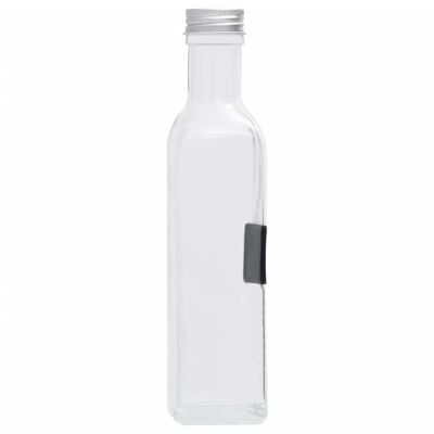 vidaXL Skleněné láhve se šroubovým uzávěrem 20 ks čtvercové 250 ml