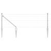 vidaXL Plot s sloupkem Stř&iacute;brn&aacute; 0,4 x 25 m Ocel