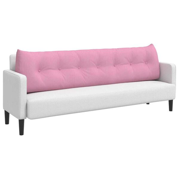 vidaXL Pol&scaron;t&aacute;ř na z&aacute;da Růžov&aacute; 200 x 24 x 50 cm textil