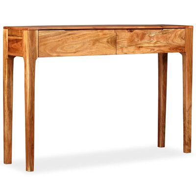 vidaXL Konzolový stolek z masivního dřeva 118 x 30 x 80 cm
