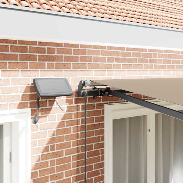 vidaXL Budsorovatelné zastřešení Béžová 300 x 250 cm textil