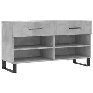 vidaXL Botn&iacute;k betonově &scaron;ed&yacute; 102 x 35 x 55 cm kompozitn&iacute; dřevo
