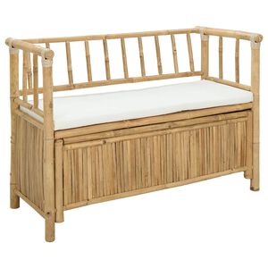 vidaXL Zahradn&iacute; &uacute;ložn&aacute; lavice 110 x 47 x 80 cm Bambus Př&iacute;rodn&iacute;