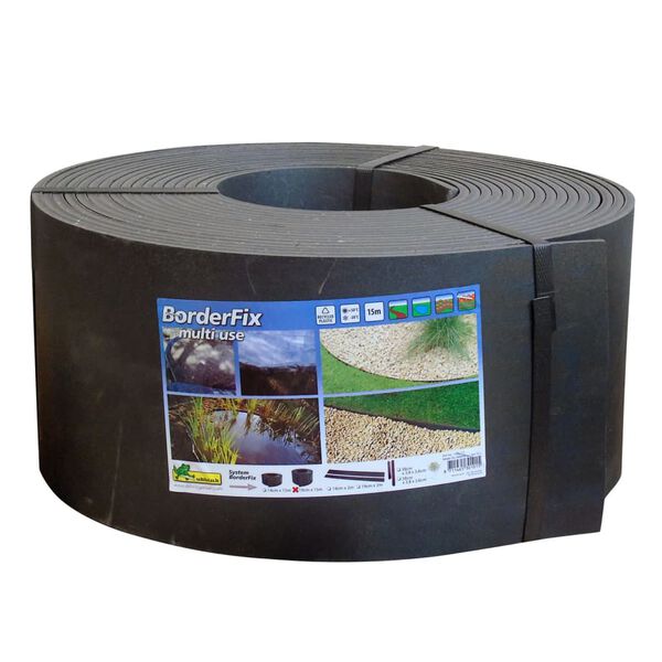 Ubbink Zahradní obruba 19 cm x 15 m 7 mm černá
