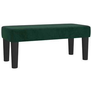 vidaXL Lavice tmavě zelen&aacute; 70 x 30 x 30 cm samet