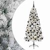 vidaXL Uměl&yacute; v&aacute;nočn&iacute; stromek s v&aacute;nočn&iacute;mi koulemi 210 cm 300 LED