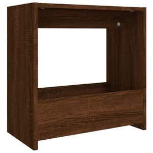 vidaXL Odkl&aacute;dac&iacute; stolek hněd&yacute; dub 50 x 26 x 50 cm kompozitn&iacute; dřevo