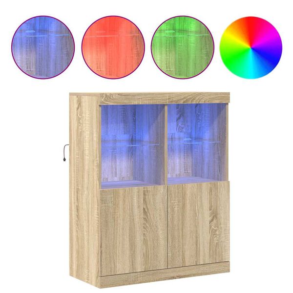 vidaXL Př&iacute;born&iacute;k dub sonoma 81x37x100 cm kompozitn&iacute; dřevo