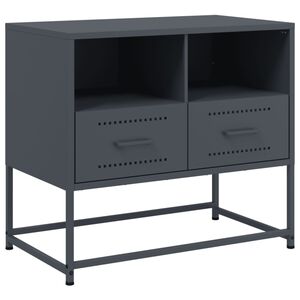 vidaXL TV skř&iacute;ňka antracitov&aacute; 68 x 39 x 60,5 cm ocel