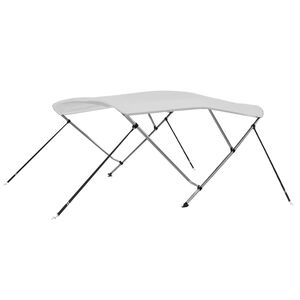 vidaXL Bimini stř&iacute;&scaron;ka se 3 oblouky b&iacute;l&aacute; 183 x 140 x 137 cm