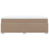 vidaXL Box spring postel s matrací cappuccino 100x200 cm umělá kůže