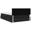 vidaXL Postel s &uacute;ložn&yacute;m prostorem a matrac&iacute; s čelo Čern&aacute; 140 x 190 cm