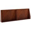 vidaXL Opěrn&aacute; zeď 2 ks 60 x 12 x 40 cm Povětrnostně odoln&aacute; ocel Rezav&aacute;