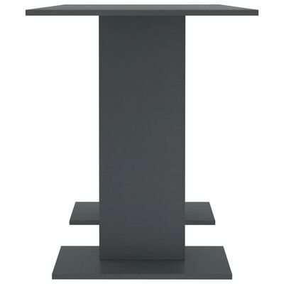 vidaXL Jídelní stůl šedý 110 x 60 x 75 cm dřevotříska