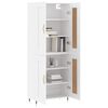 vidaXL Skř&iacute;ň highboard b&iacute;l&aacute; 69,5 x 34 x 180 cm kompozitn&iacute; dřevo