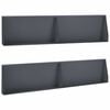 vidaXL Opěrn&aacute; zeď 4 ks 100 x 12 x 50 cm Ocel Antracitov&aacute;