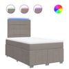 vidaXL Box spring postel s matrac&iacute; taupe 120x190 cm textil
