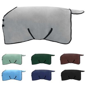 vidaXL Deka pro koně Světle &scaron;ed&aacute; a růžov&aacute; Polyester