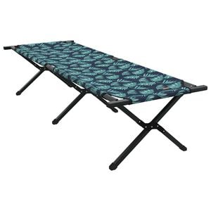 vidaXL Skl&aacute;dac&iacute; kempingov&aacute; postel Les 193 x 69 x 45 cm Oxfordsk&aacute; l&aacute;tka