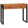 vidaXL Psac&iacute; stůl se 2 z&aacute;suvkami 100 x 40 x 75 cm teakov&eacute; dřevo