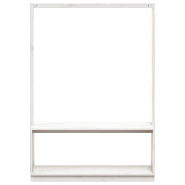 vidaXL Stojan na oblečení s prostorem pro obuv bílý 113x40x157,5 cm