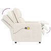 vidaXL Elektrické masážní křeslo béžové látka z mikrovlákna