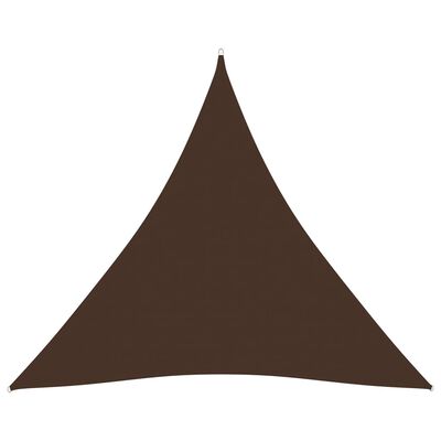 vidaXL Stínící plachta oxfordská látka trojúhelník 4,5x4,5x4,5 m hnědá