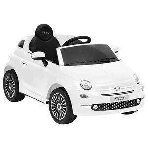 vidaXL Dětsk&eacute; elektrick&eacute; auto Fiat 500 b&iacute;l&eacute;