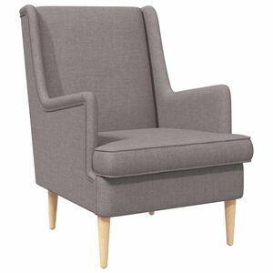 vidaXL křeslo Taupe Textil