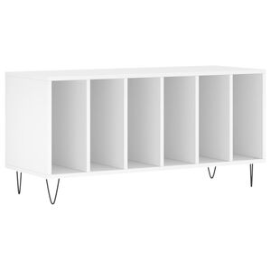 vidaXL Skř&iacute;ňka na LP desky b&iacute;l&aacute; 100 x 38 x 48 cm kompozitn&iacute; dřevo