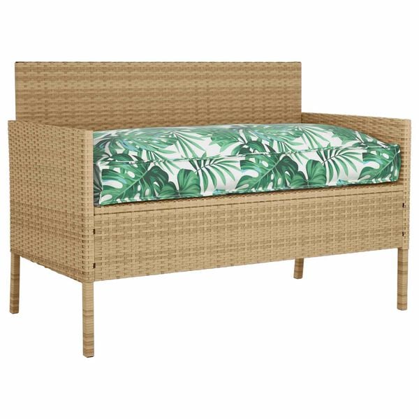 vidaXL Pol&scaron;t&aacute;ř List Vzor listů 120 x 60 x 12 cm Oxford l&aacute;tka