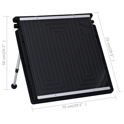vidaXL Dvojitý solární panel pro ohřev bazénu 150 x 75 cm