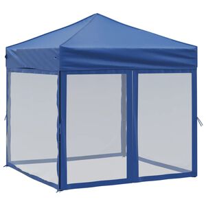 vidaXL Skl&aacute;dac&iacute; party stan s bočn&iacute;mi stěnami modr&yacute; 2 x 2 m