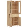 vidaXL Skříň highboard dub sonoma 69,5 x 34 x 180 cm kompozitní dřevo
